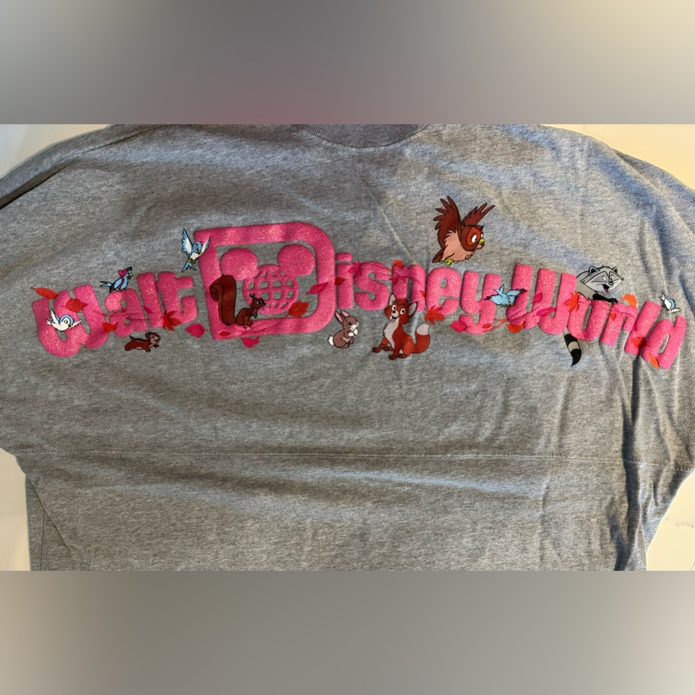 Disney Spirit Jersey. Animals/Critters/Characters. Woodland Creatures. Size XL.